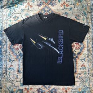 Vintage Blackbird SR-71 Museum Of Flight T-shirt Large